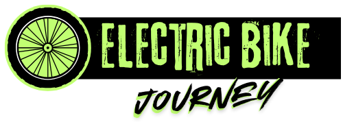 Electric Bike Journey logo – green and black logo with bicycle wheel icon, promoting electric bike guides, reviews, and tips